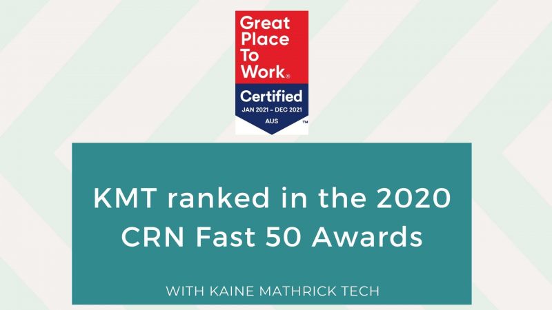 KMT Earned Designation as a Great Place to Work-Certified™ Company