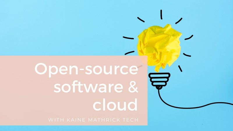 Using Open Sources Software In The Cloud
